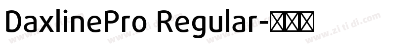 DaxlinePro Regular字体转换
